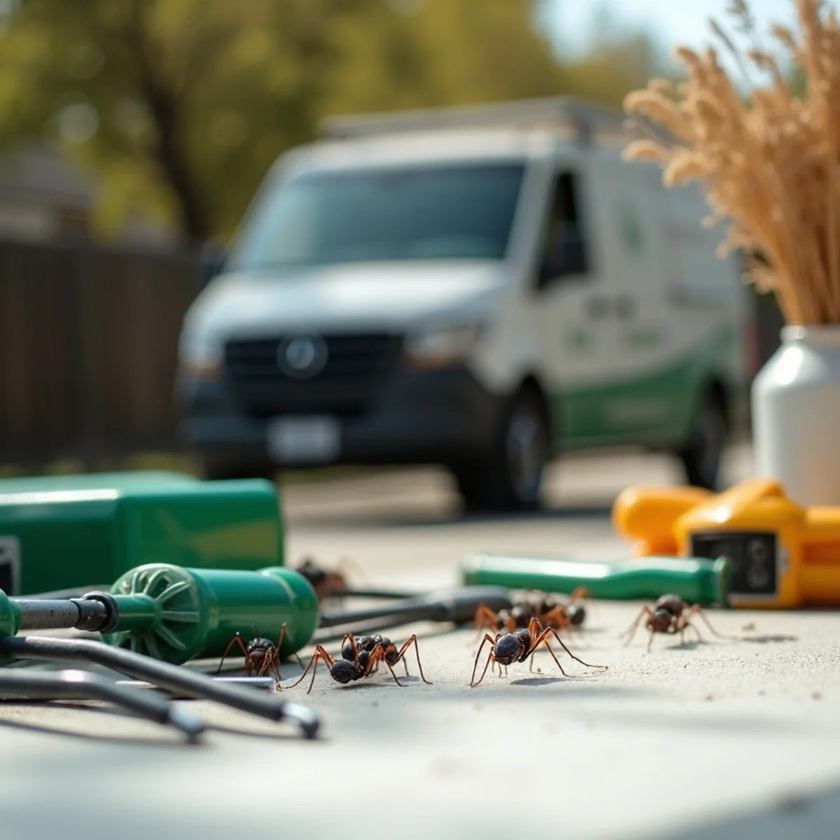 Ant Control equipment detail in Fresno, CA