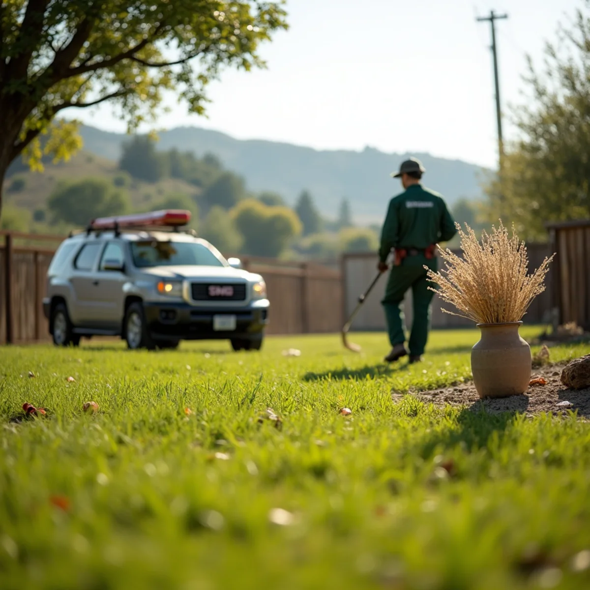 Pest control yard and terrain in Biola, CA