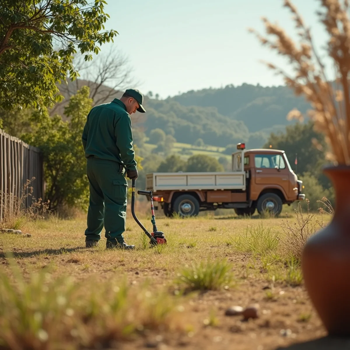Pest control yard and terrain in Caruthers, CA