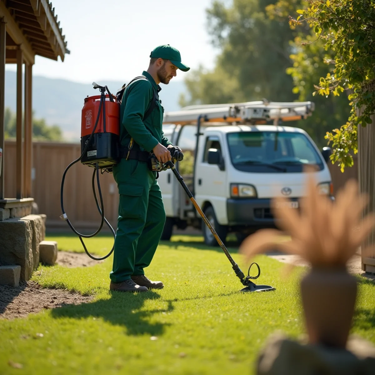 Pest control yard and terrain in Chowchilla, CA