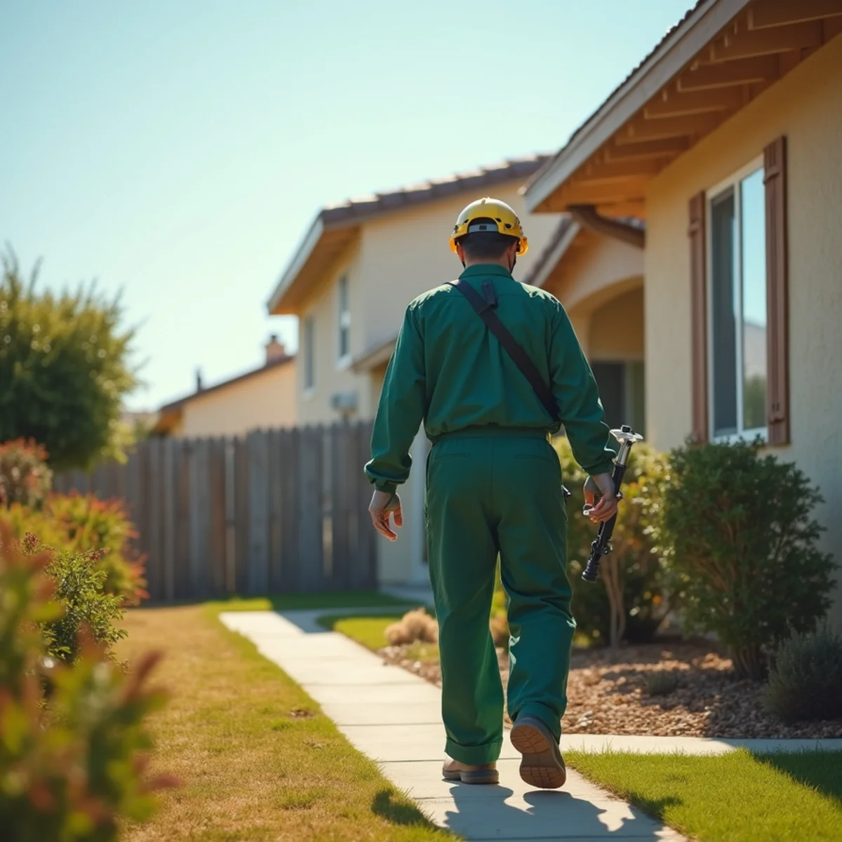 New Clovis subdivision homes on former farmland with fresh landscaping