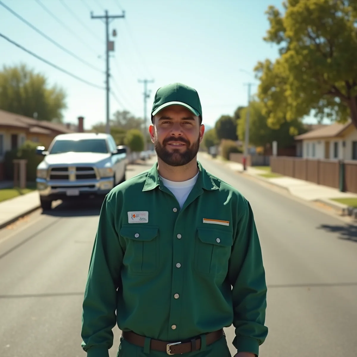 Pest control neighborhood streetscape in Coalinga, CA