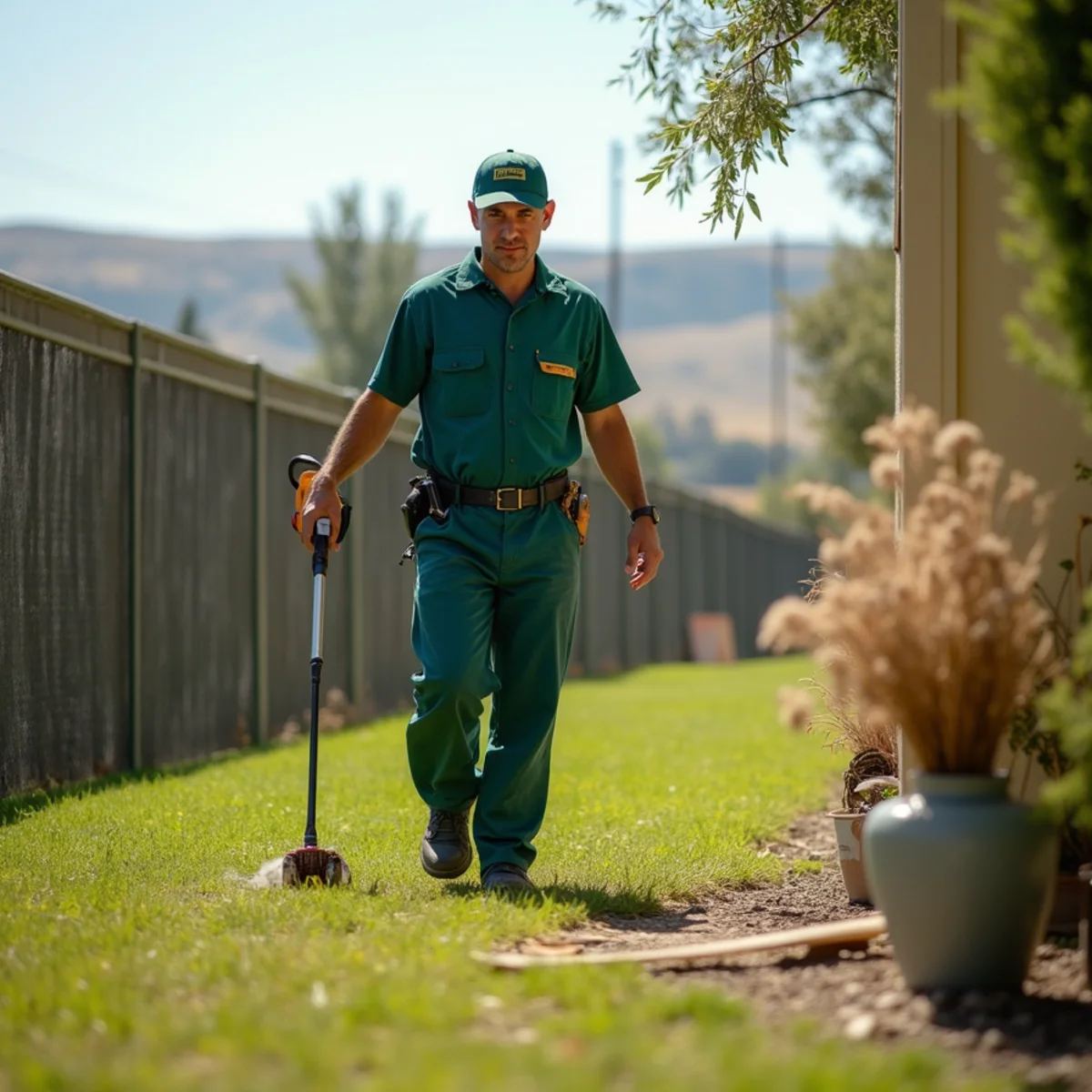 Pest control yard and terrain in Fowler, CA