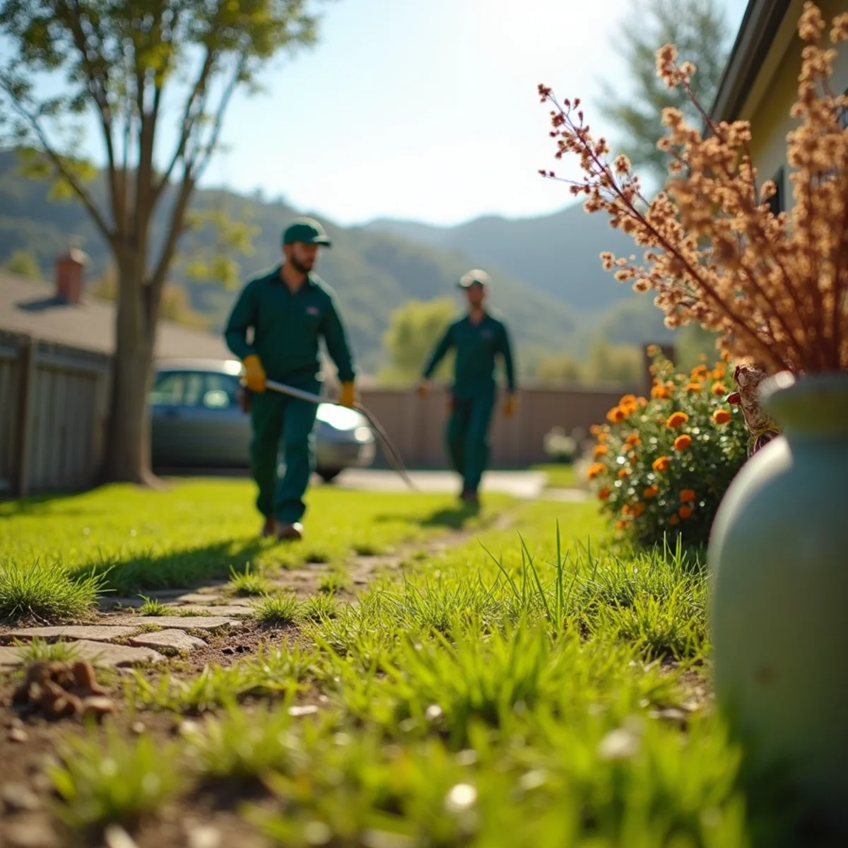 Pest control yard and terrain in Riverdale, CA