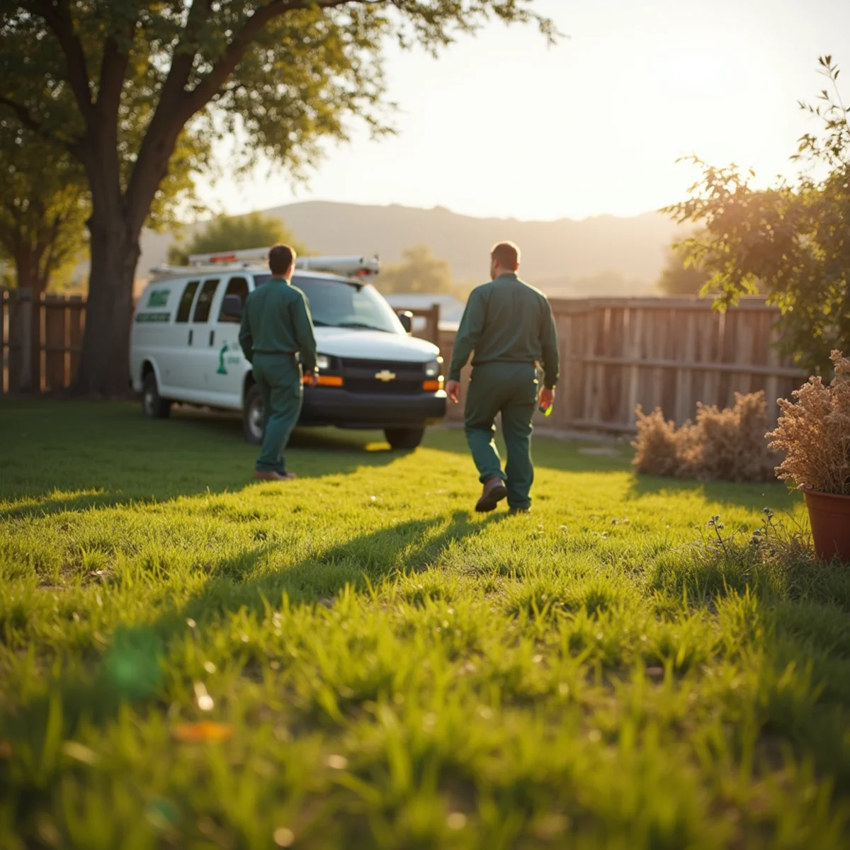 Pest control yard and terrain in Sanger, CA